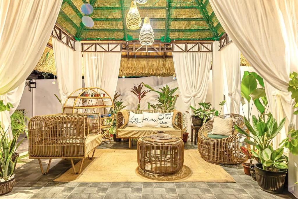 Posezení v ubytování Panglao Lofts