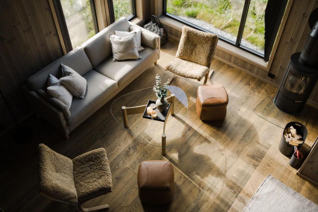 Image showcasing Luxury Nordic Suite with Private Sauna and Panoramic Mountain Views ...