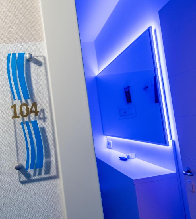 Koupelna v ubytování Hotel Albatros