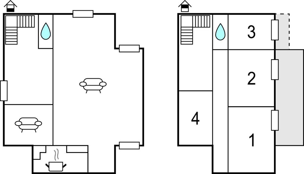 a block diagram of a building at Villa Arduino in Santa Liberata