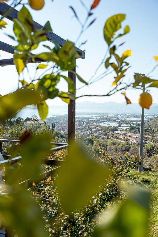 a view of a city from the top of a hill at Hotel Belvedere in Sperlonga