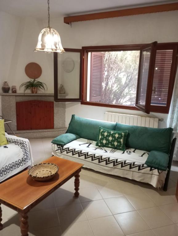 A seating area at da campione