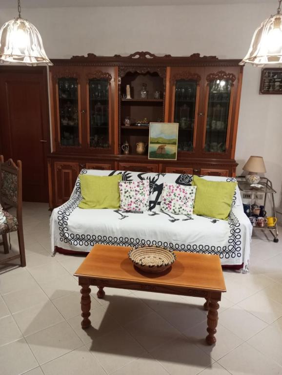 A seating area at da campione
