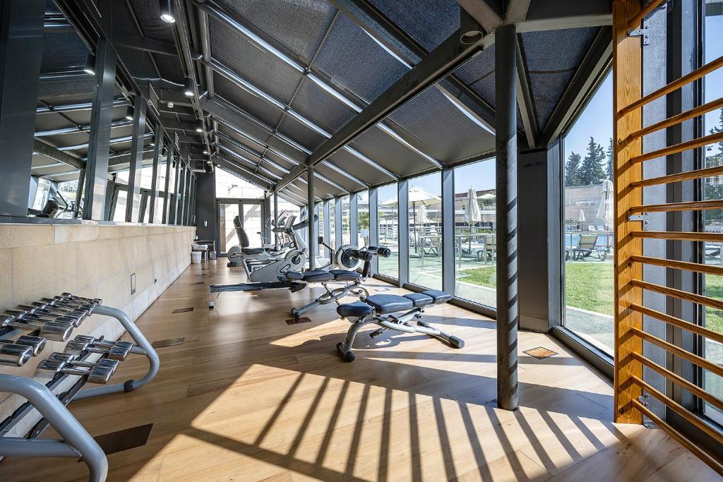 Fitness centrum a/nebo fitness zařízení v ubytování Hotel Nelva