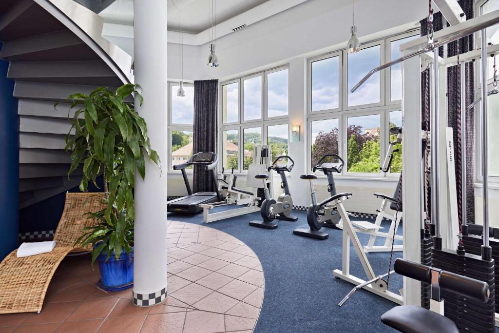 Fitness centrum a/nebo fitness zařízení v ubytování Dorint Hotel Esplanade Jena