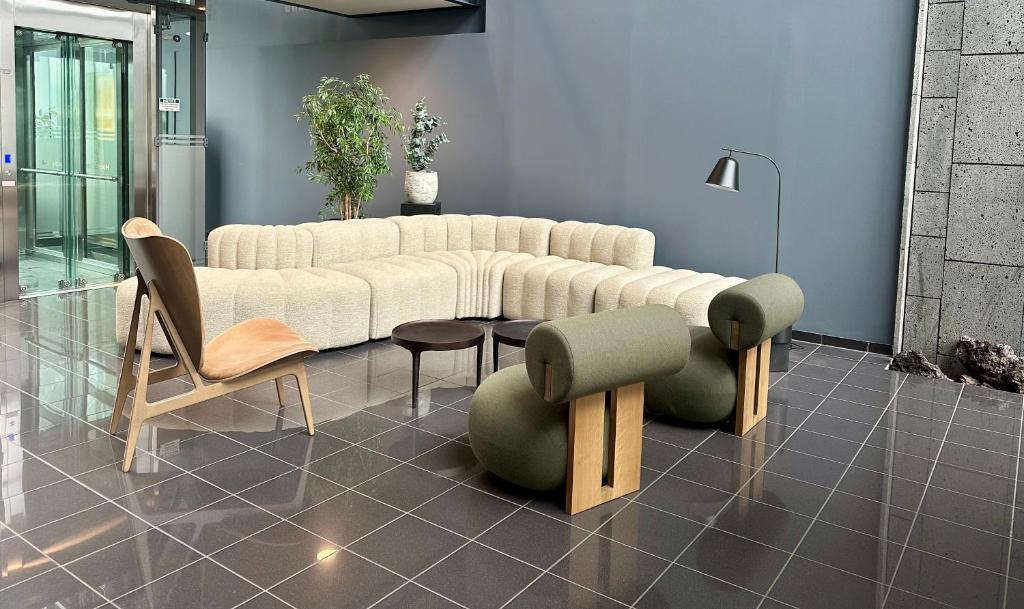 Posezení v ubytování Hotel Selfoss