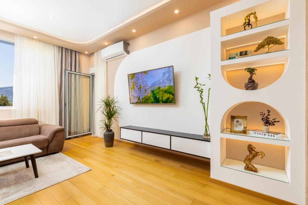 Posezení v ubytování Apart hotel M S KATUNJANIN
