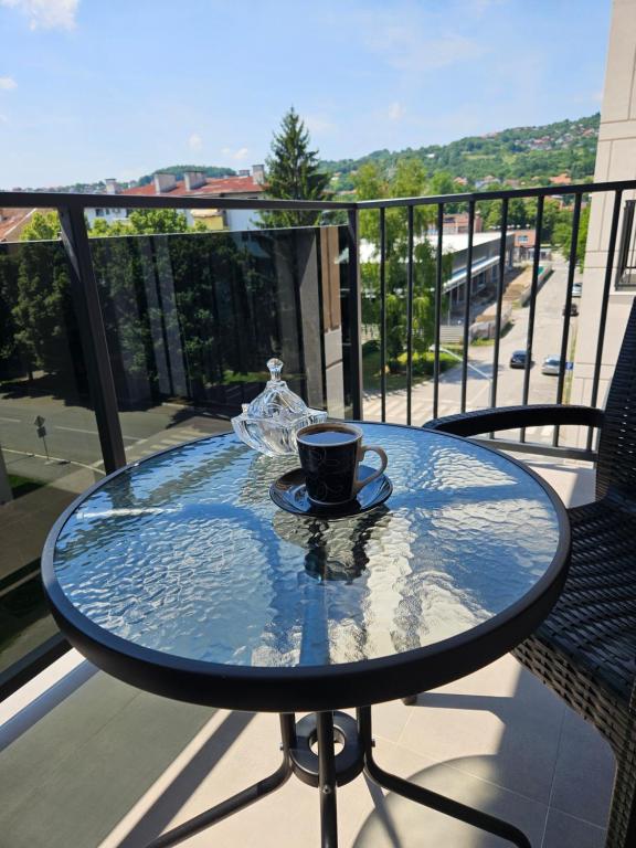 Μπαλκόνι ή βεράντα στο Apartman GARDEN PARK Doboj
