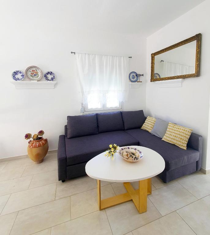 A seating area at Theros House
