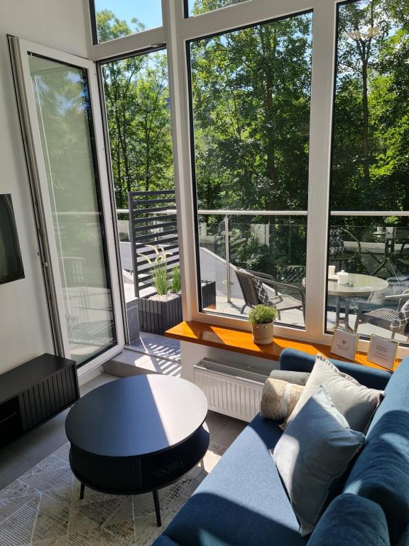Posedenie v ubytovaní Apartament Ustroń