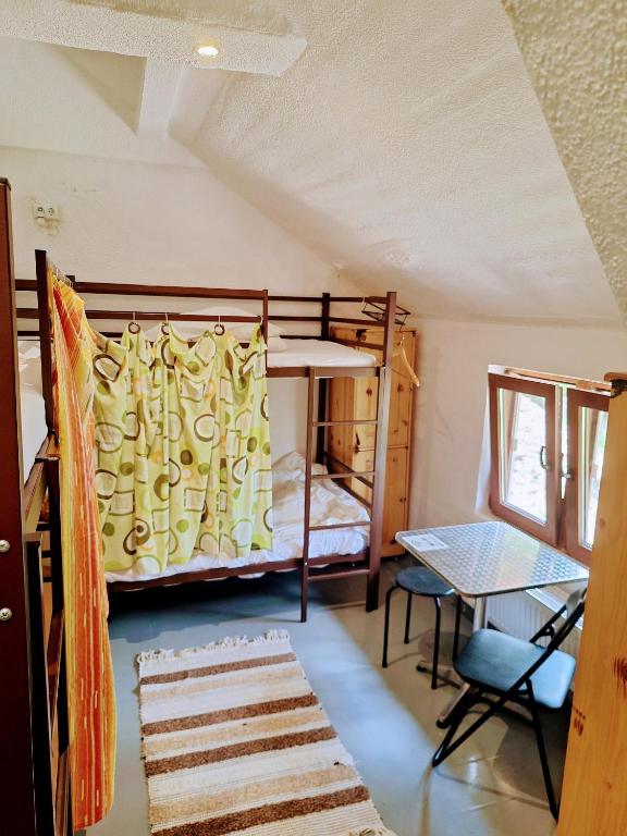 Postel nebo postele na pokoji v ubytování Downtown Hostel