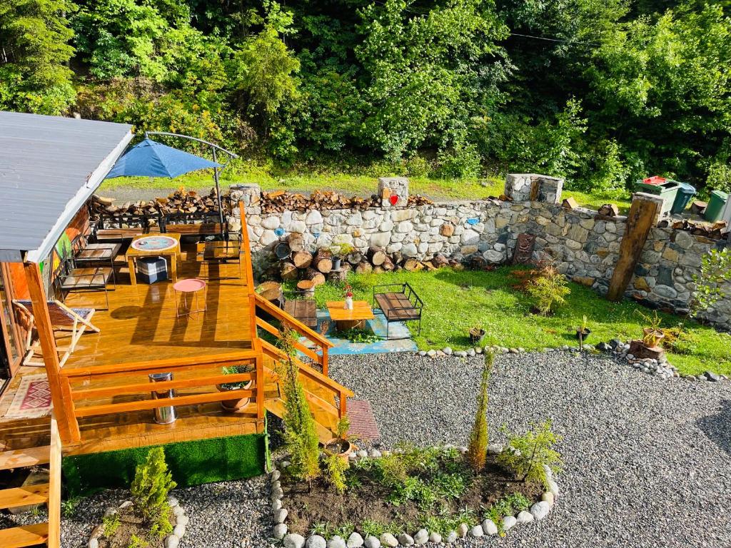 Zahrada ubytování Wooden Huts In Mestia