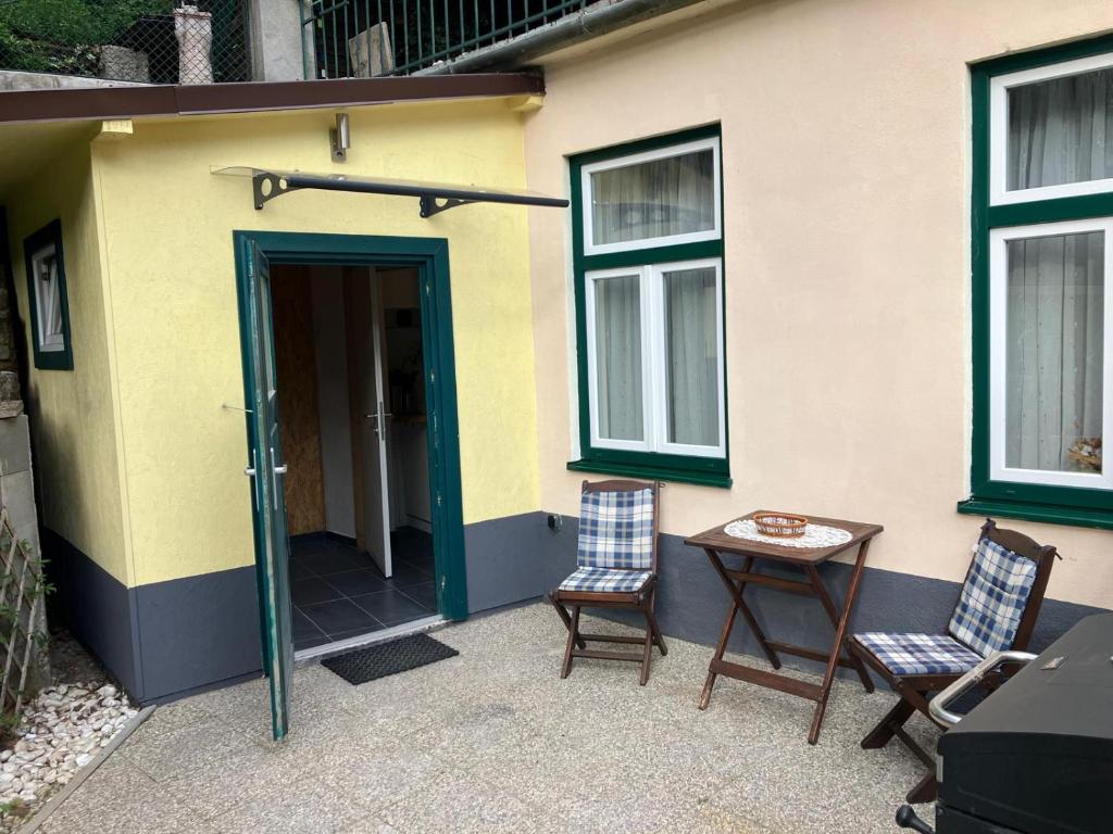 Balkón nebo terasa v ubytování Schöne Wohnung im Helenental