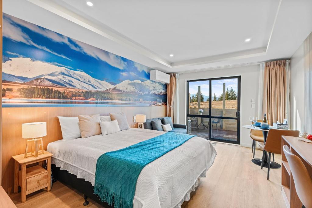 Postel nebo postele na pokoji v ubytování Sunshine Suites