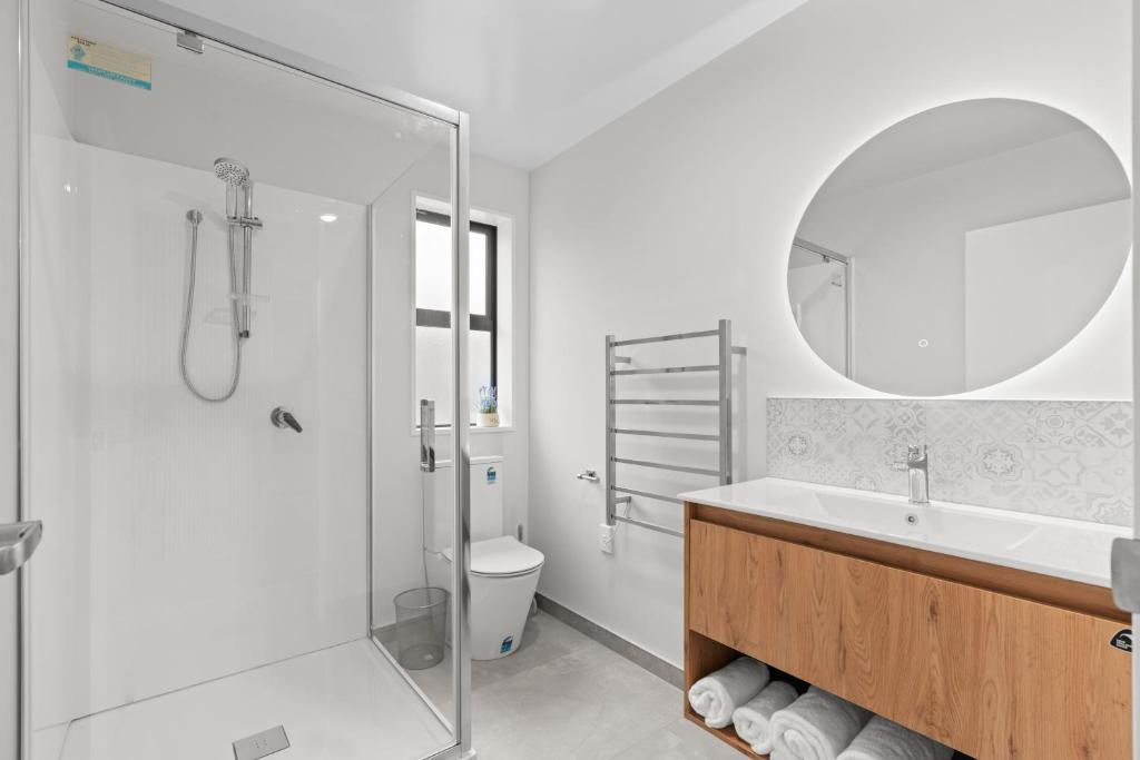 Koupelna v ubytování Sunshine Suites