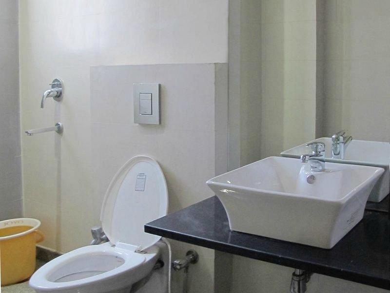 Koupelna v ubytování Raj Mahal Inn