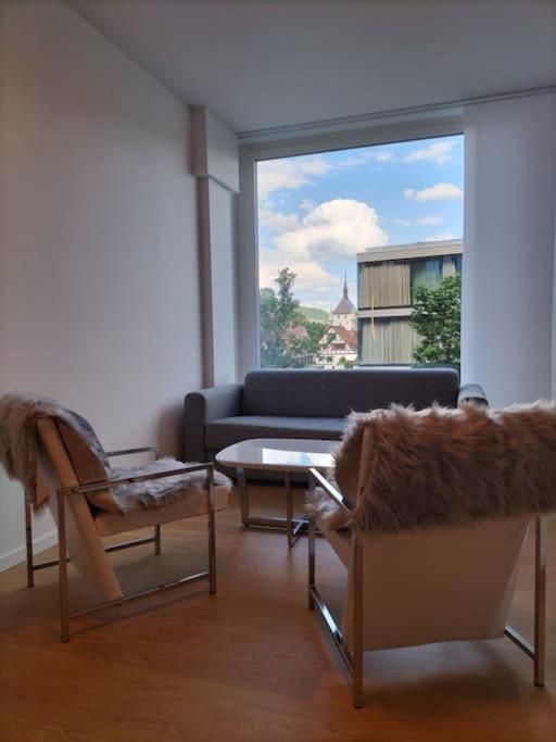 Posezení v ubytování Stilvolle Entspannung an Traumlage mit Aussicht