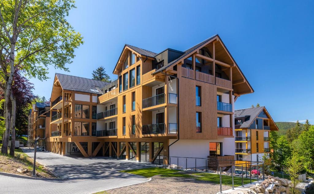 Budova, kde se aparthotel nachází