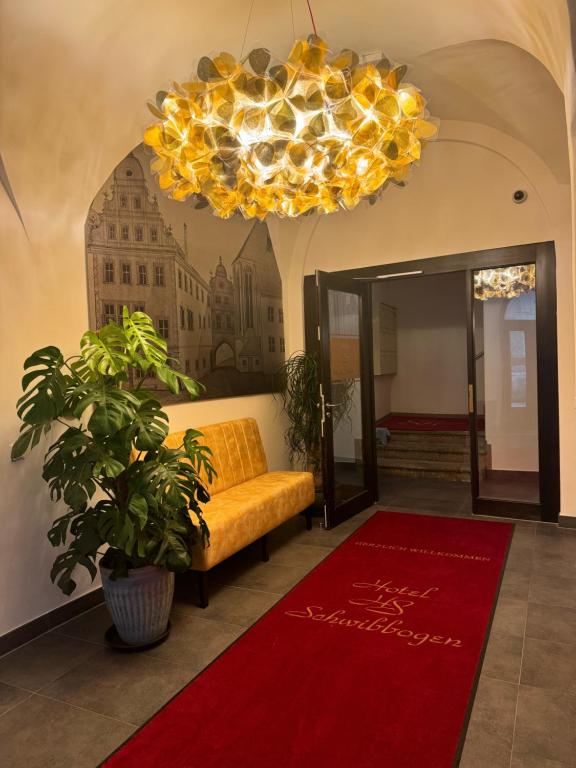 Posezení v ubytování Hotel Schwibbogen Altstadt & Appartements