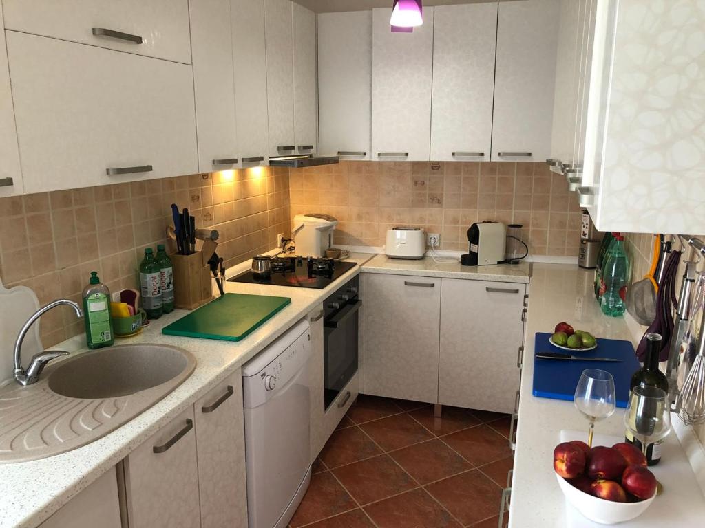 Kuhinja ili čajna kuhinja u objektu Axenia Hotel