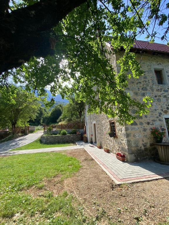 Zahrada ubytování Guesthouse Dritan Tethorja
