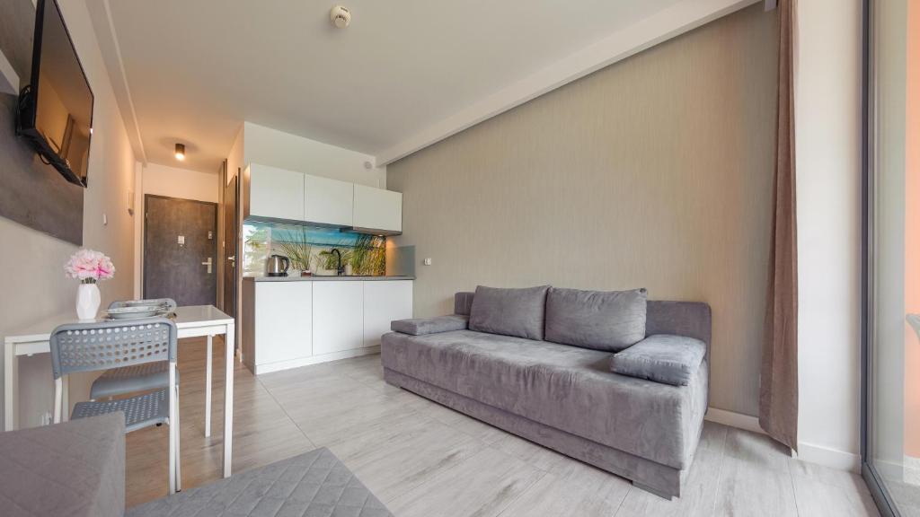 Kuchyň nebo kuchyňský kout v ubytování Apartamenty Sun & Snow Sanatoryjna - blisko plaży