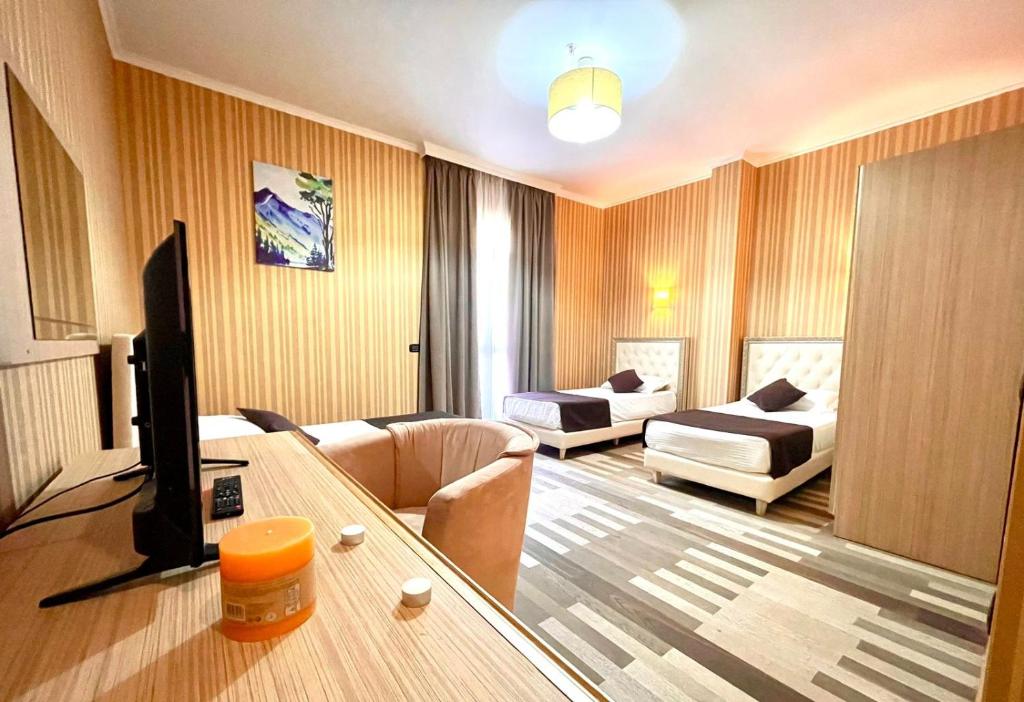 Posezení v ubytování AMH Hotel Durres