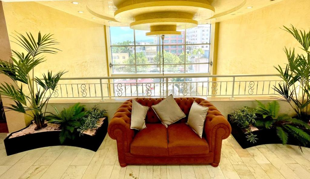 Posezení v ubytování AMH Hotel Durres
