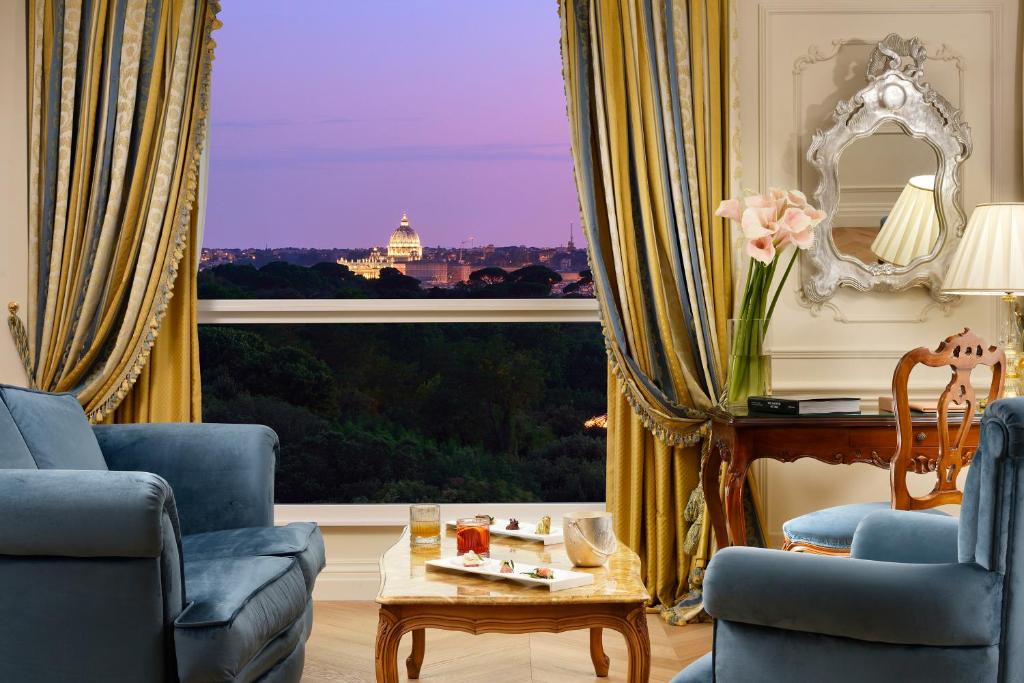 Zona de estar de Parco dei Principi Grand Hotel & SPA