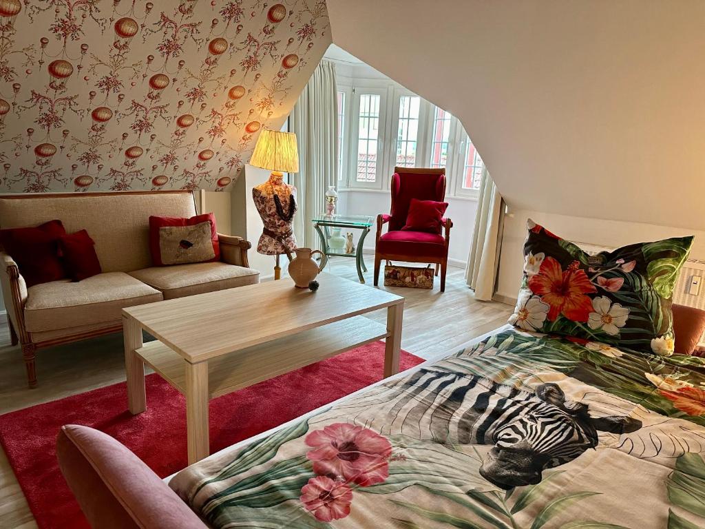 Posezení v ubytování Remedium Appartements