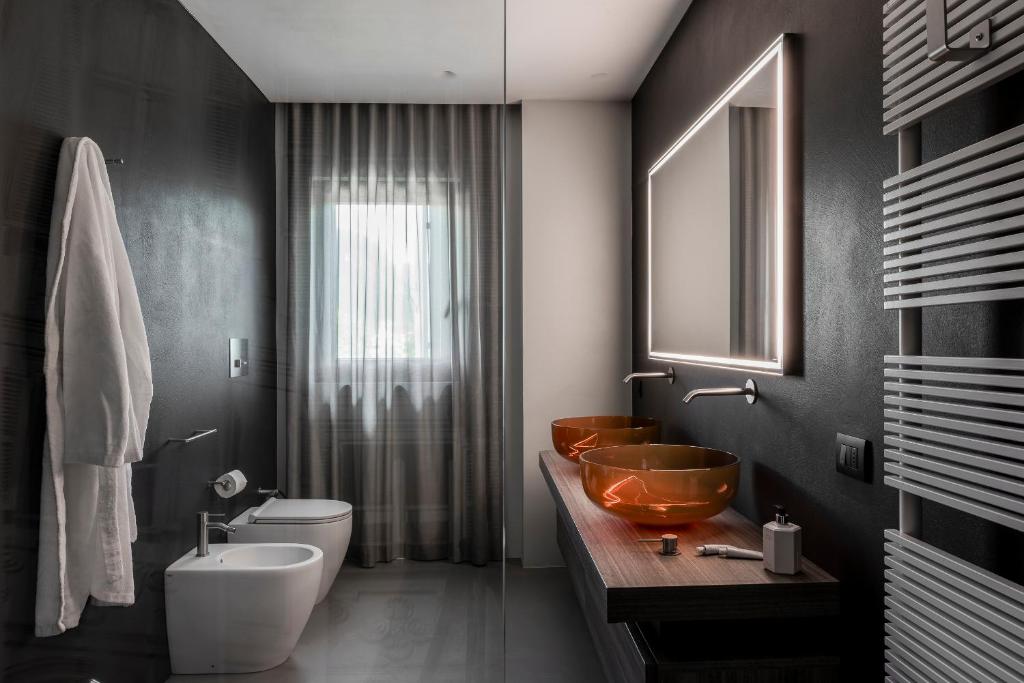 Koupelna v ubytování Hotel Doriguzzi