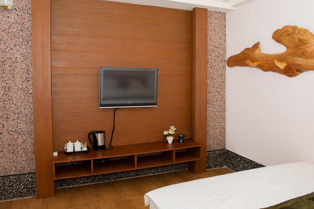 TV a/nebo společenská místnost v ubytování Come and go seaside B&B