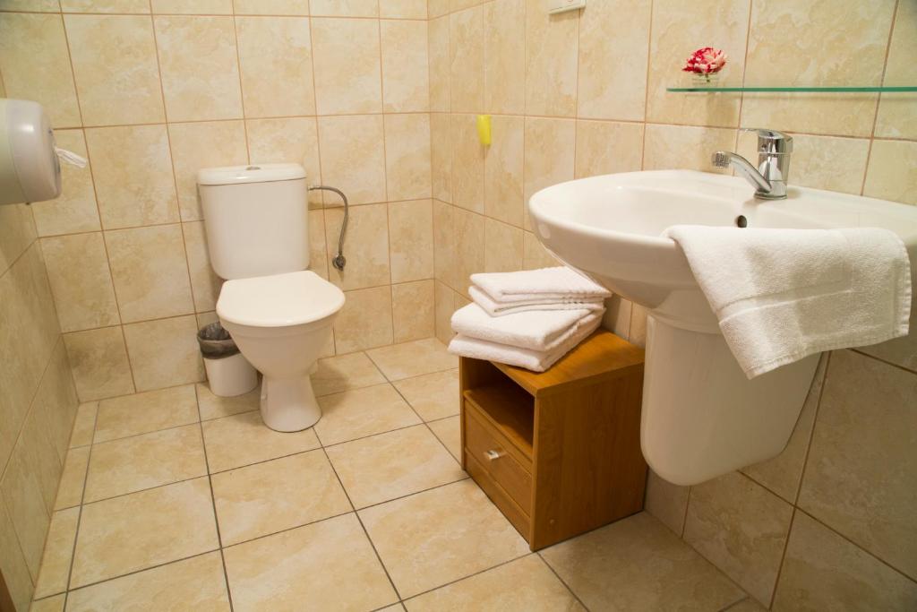 Koupelna v ubytování Hotel Arko