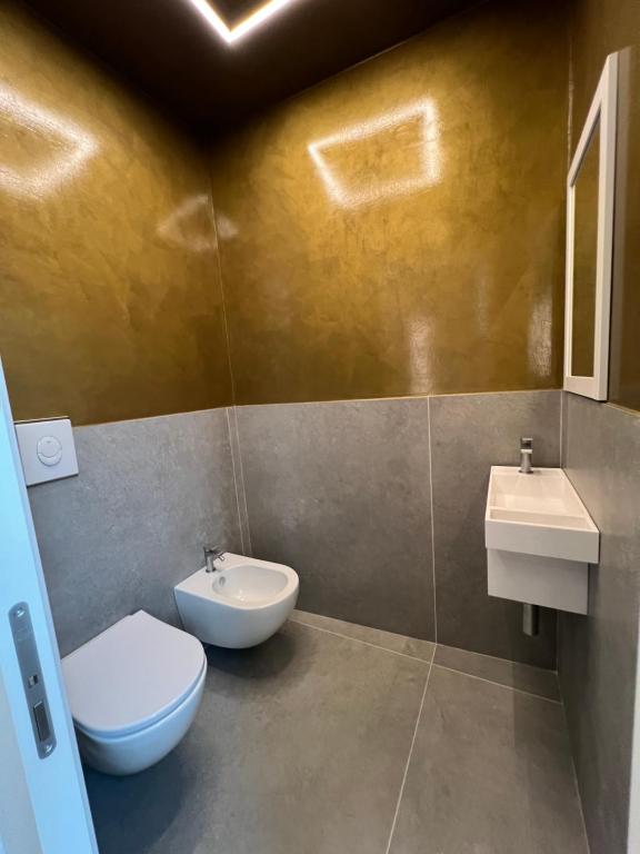 Koupelna v ubytování Shanti Rooms & Apartments Lucullo