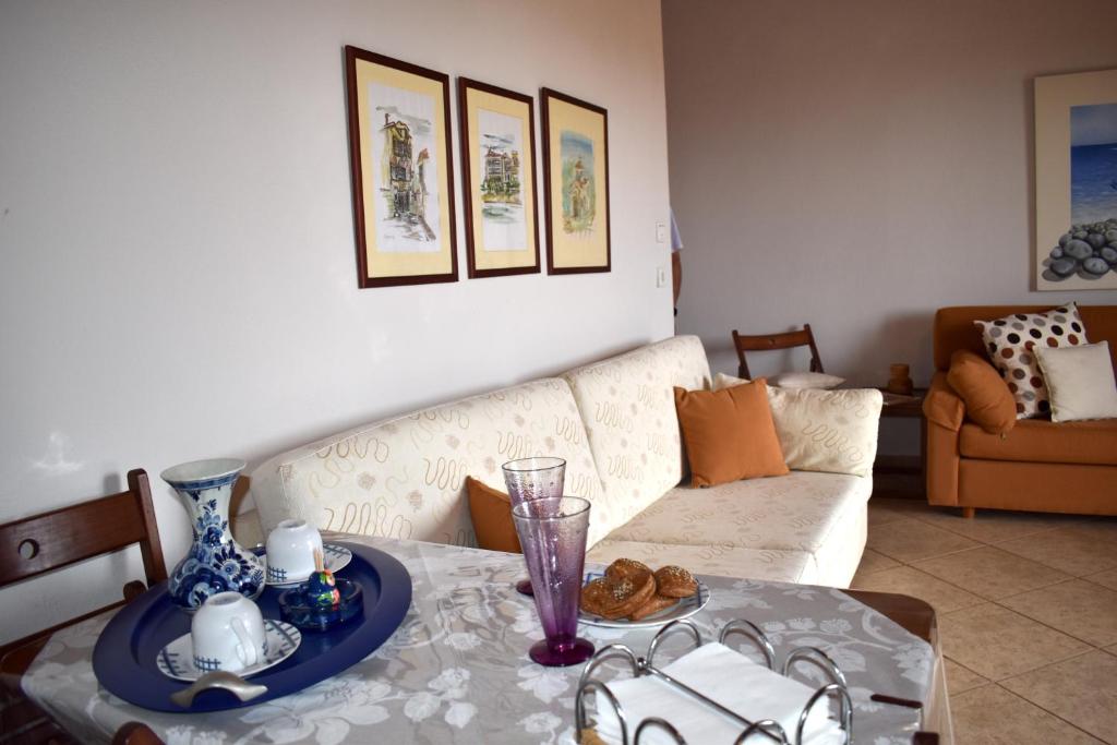 Posezení v ubytování Kallikratia Holiday Flat 1