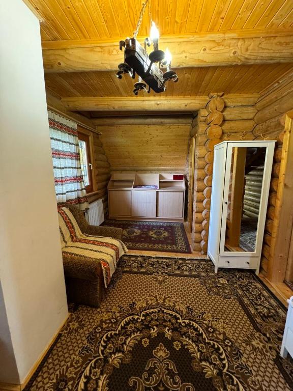 Postel nebo postele na pokoji v ubytování Ялинка