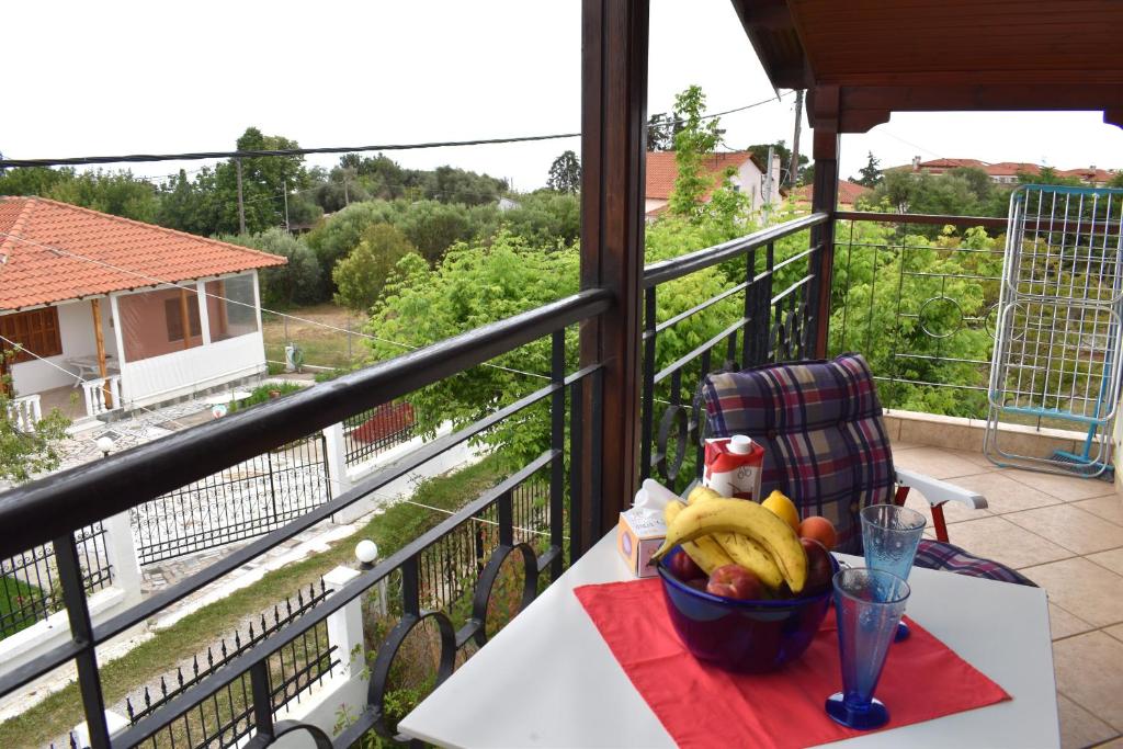 Balkón nebo terasa v ubytování Kallikratia Holiday Flat 1