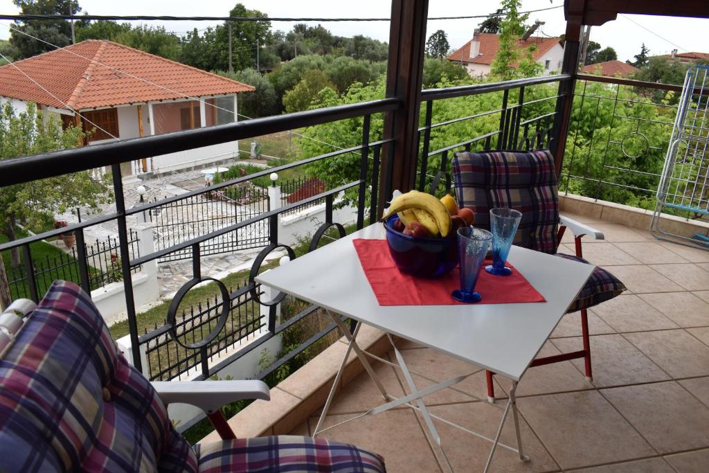 Balkón nebo terasa v ubytování Kallikratia Holiday Flat 1