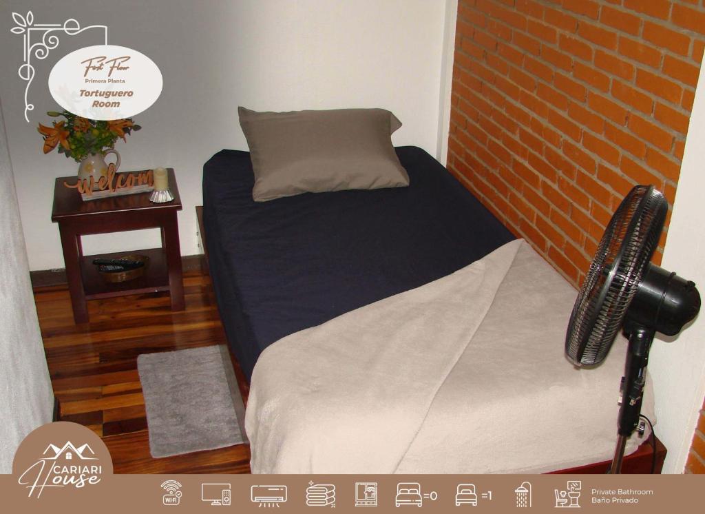 Postel nebo postele na pokoji v ubytování Private rooms, 10 min from SJO Airport