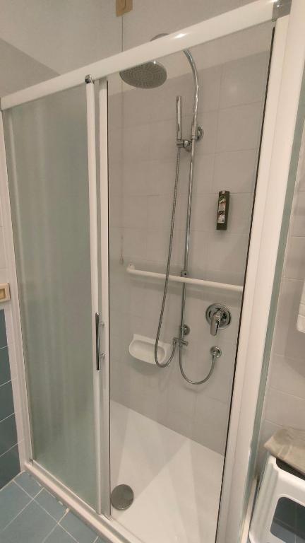 Koupelna v ubytování Hotel Luna