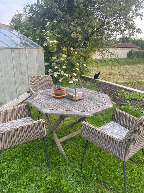 Zahrada ubytování jygge- hyggelige Ferienwohnung