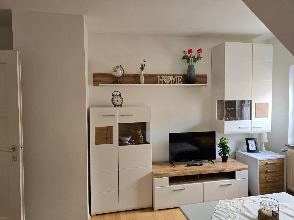 Kuchyň nebo kuchyňský kout v ubytování Ferienwohnung Claudia