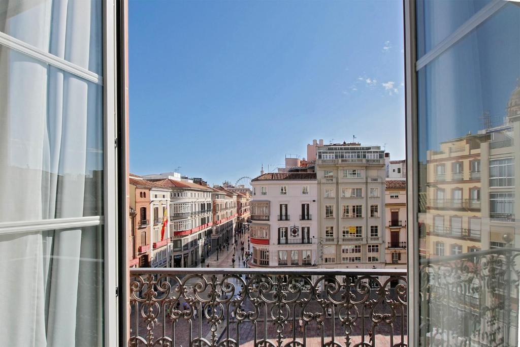 Výhľad na mesto Malaga alebo výhľad na mesto priamo z apartmánu