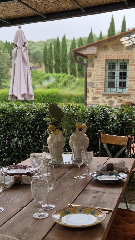 Zahrada ubytování Il Borghetto Andrea Tafi