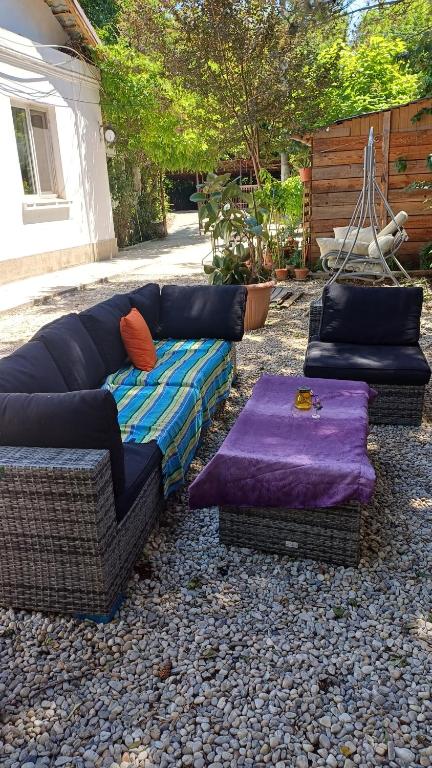 Posezení v ubytování Casa Mocanu