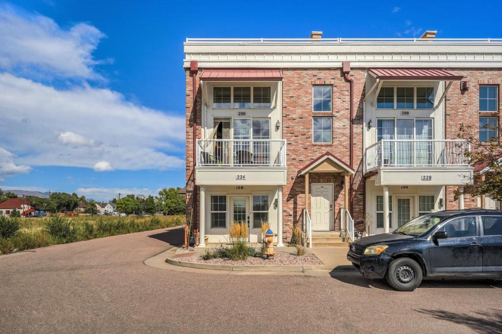 Bygningen som feriehuset ligger i