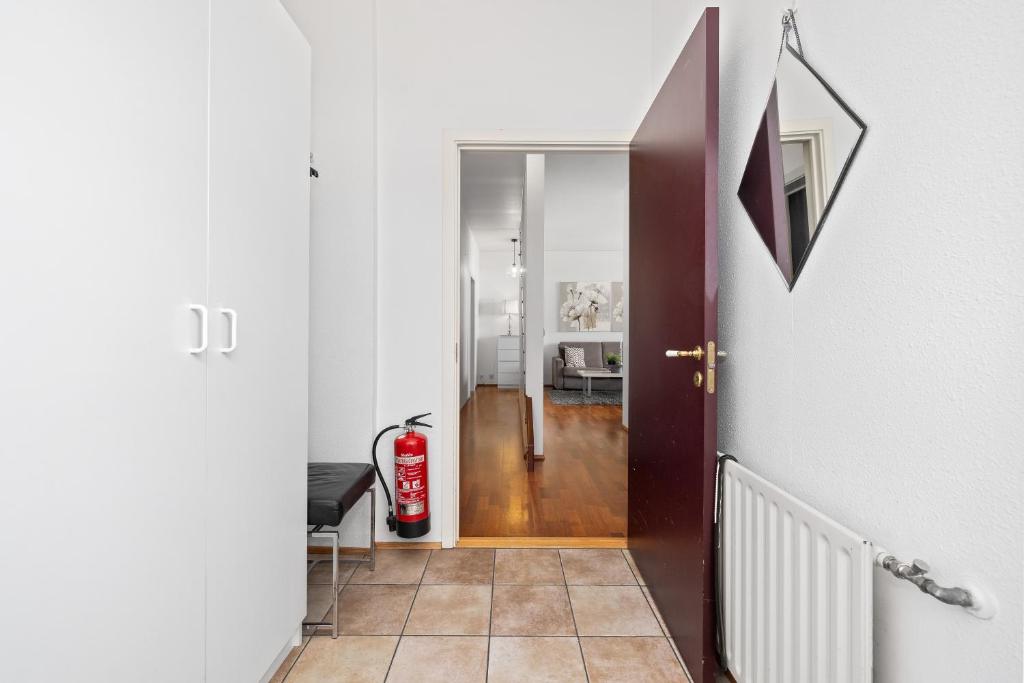 Kuchyň nebo kuchyňský kout v ubytování River Apartments