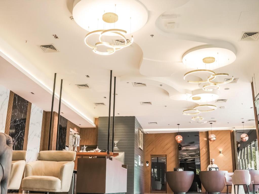 Posezení v ubytování Frankincense Hotel Muscat فندق اللبان مسقط