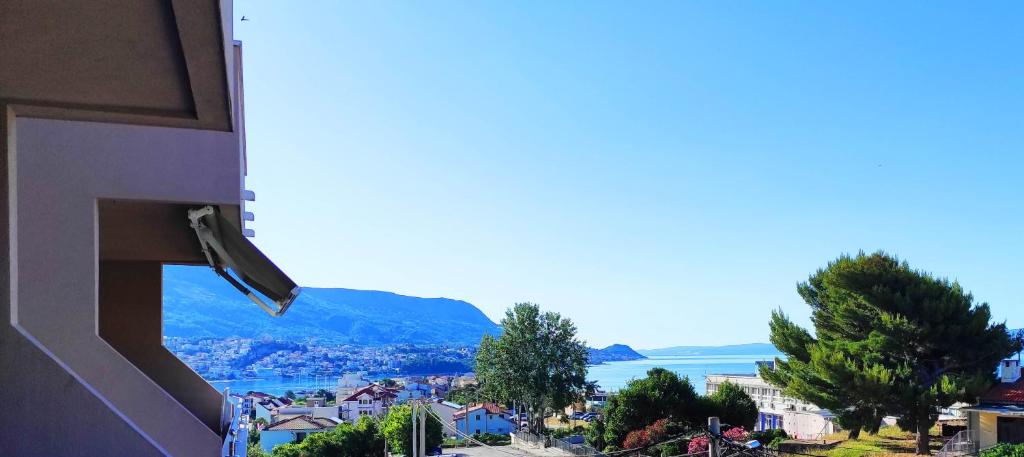 a view of a town from a building at Apartman Marta in Split