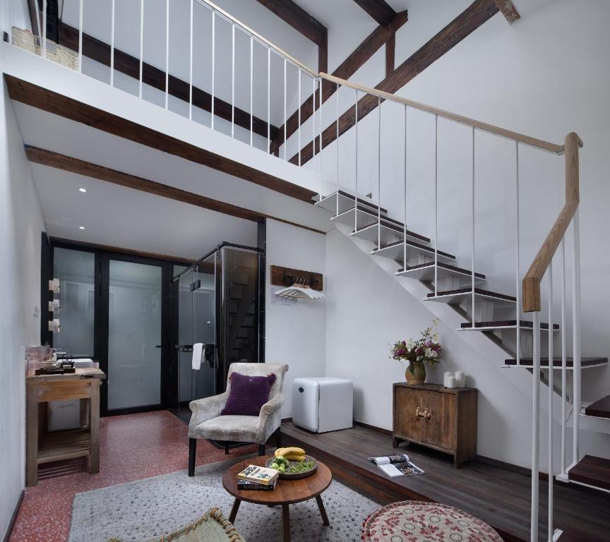 Posezení v ubytování Peking Yard Boutique Hotel